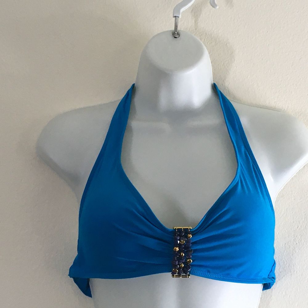 Lauren By Ralph Lauren Blue Bikini Top Wom…